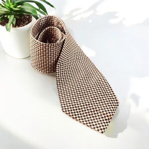 NEW VINTAGE 100% Silk Geometric Neck Tie Designer BOCARÁ Multicolored FAST SHIP